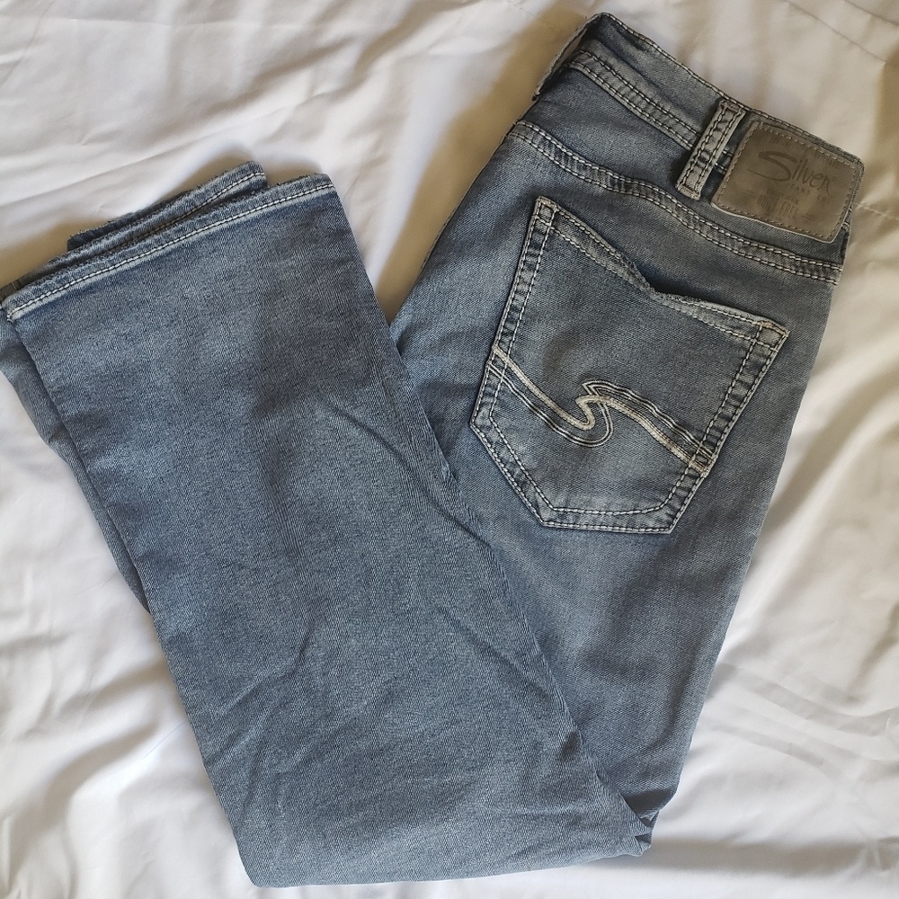 GREAT! Men's Silver Jeans W34×L32 Light Wash